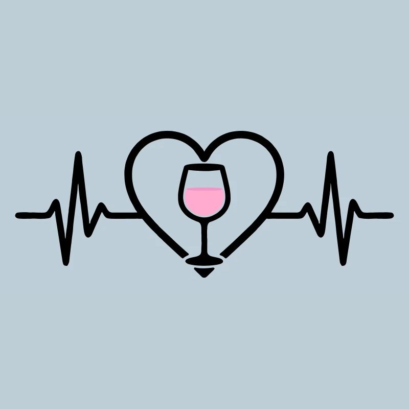 Wine Wine Glass Heart Rosé Wine