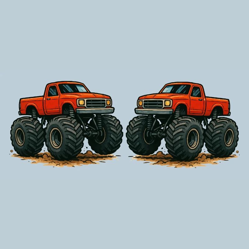 Monster-Truck Duell Im Schlamm