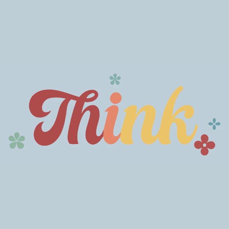 Think Floral Retro Gradient