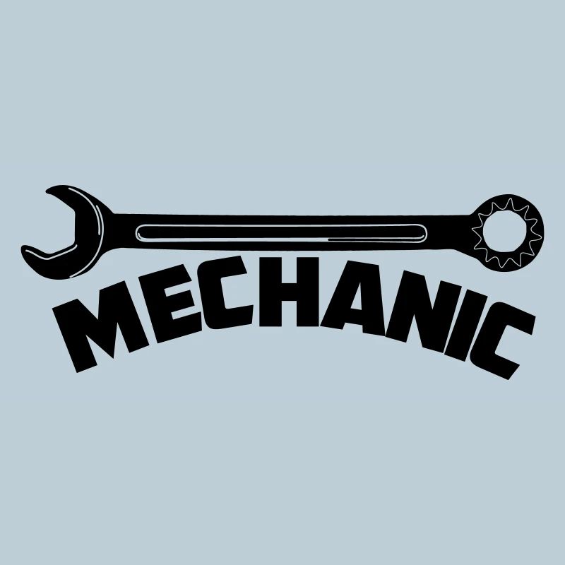 Mechanic with key text Mechanic