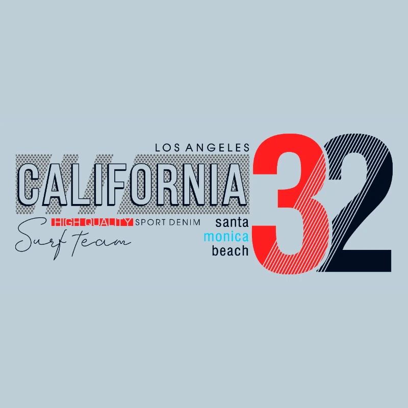 Conception de l’équipe de surf de Californie