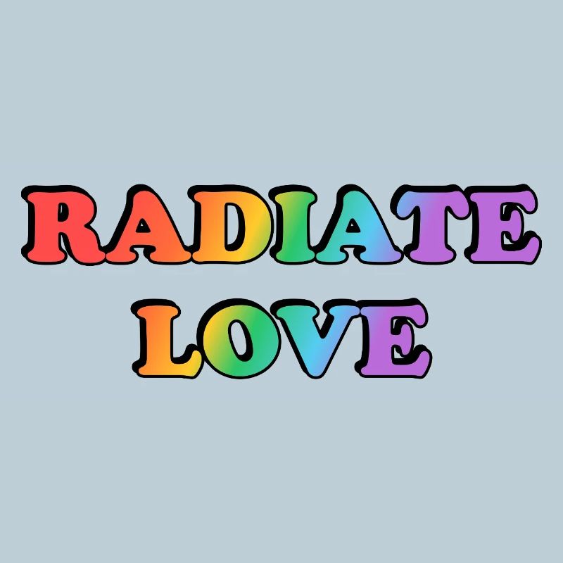 Radiate Love Rainbow Gradient