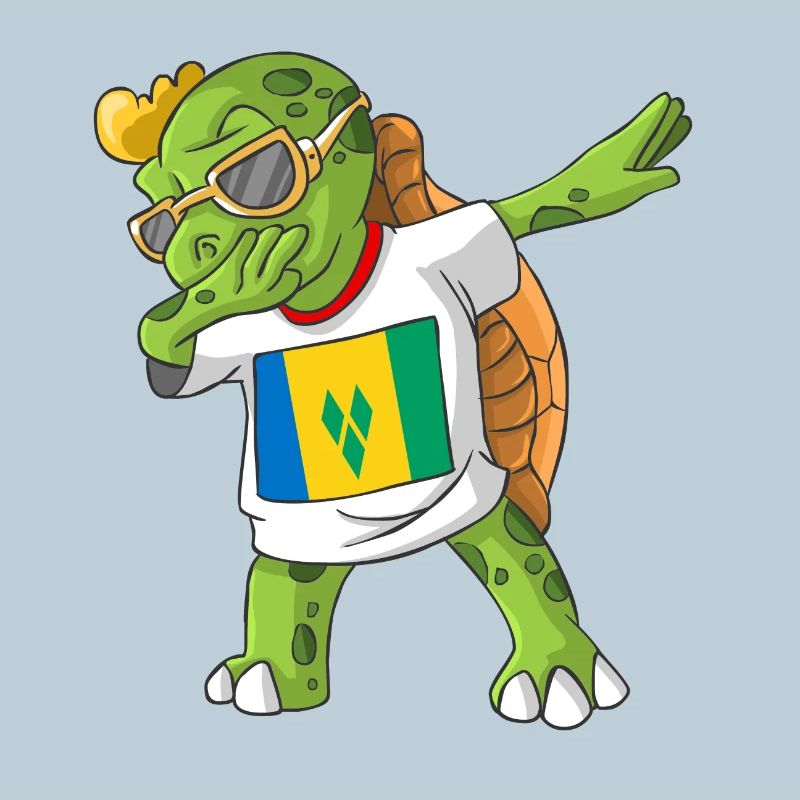 St. Vincent and the Grenadines Dabbing turtle
