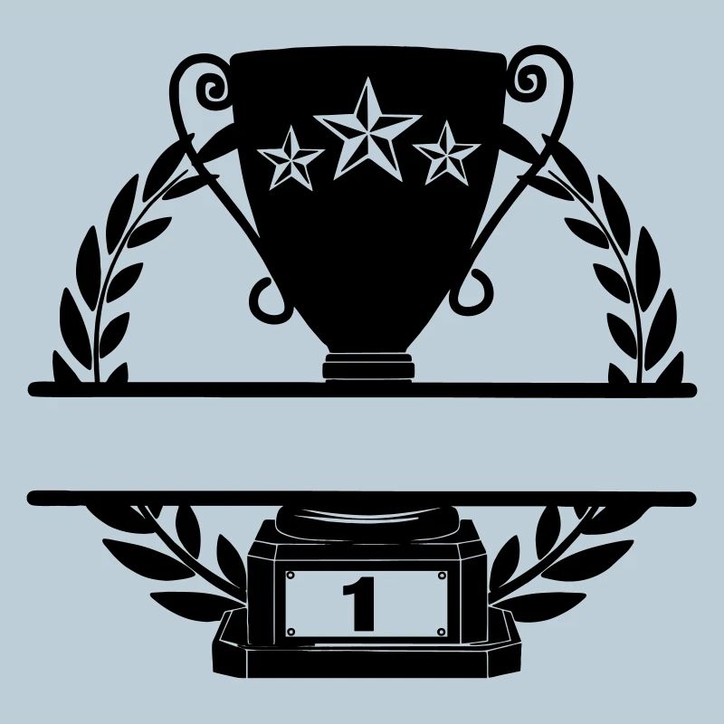 First place cup with nameplate