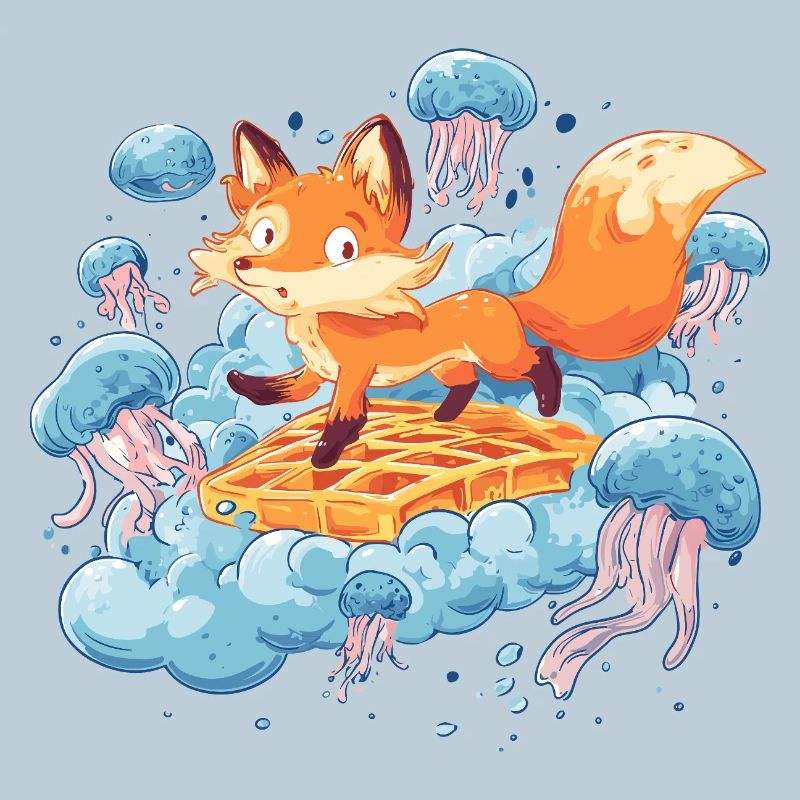 Fox on Waffle Dream