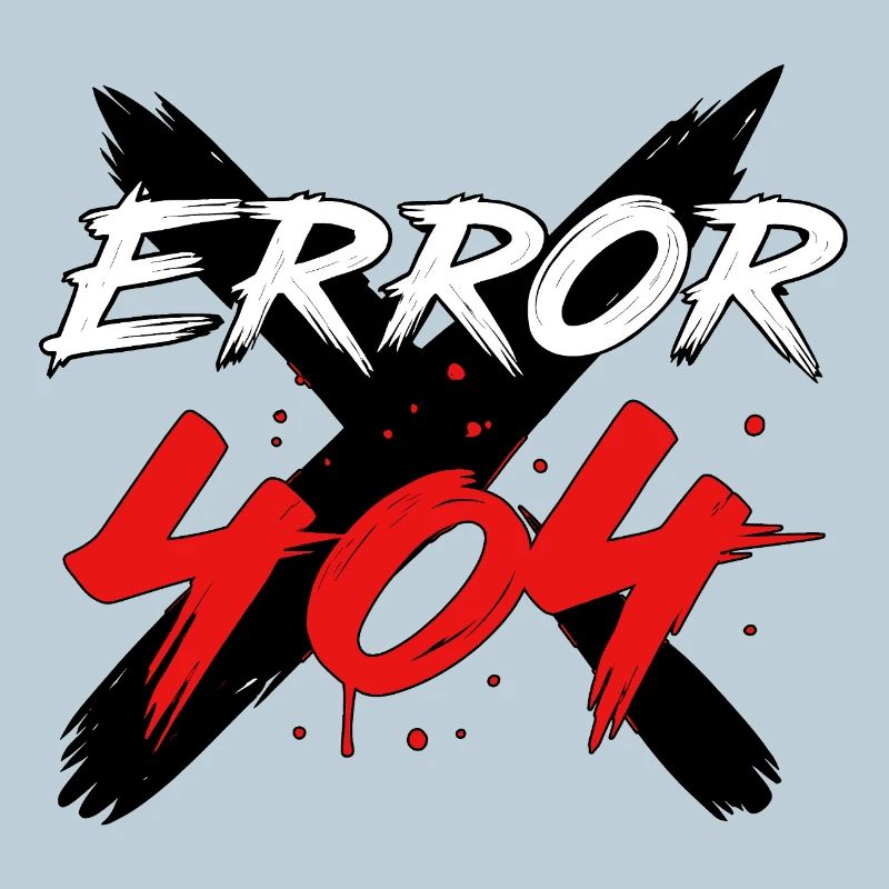 404 Error Glitch Sign