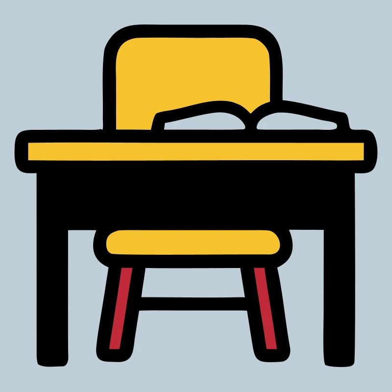 School Desk Table Learning Exams