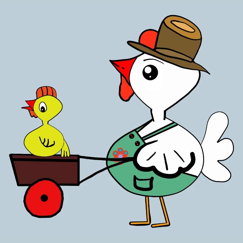 Poulet dans la ferme Poussins poulets Fermier