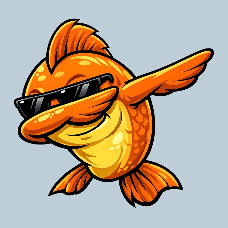 Dabbing Goldfisch