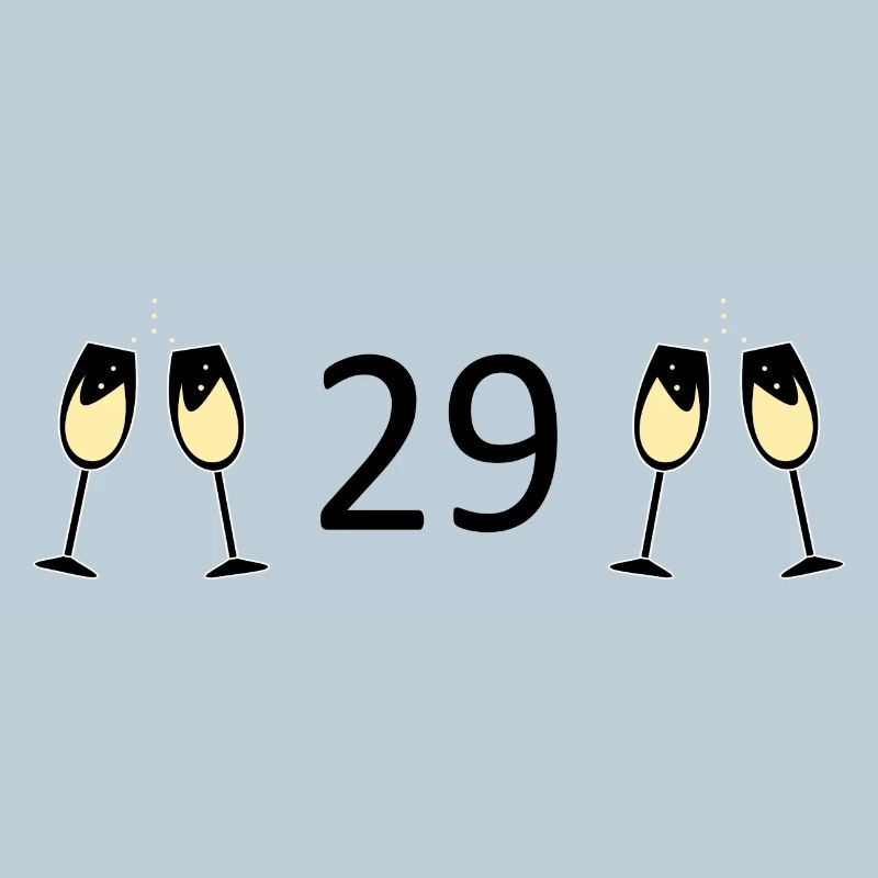 29e anniversaire 29 ans Anniversaire 29 ans Numéro 29