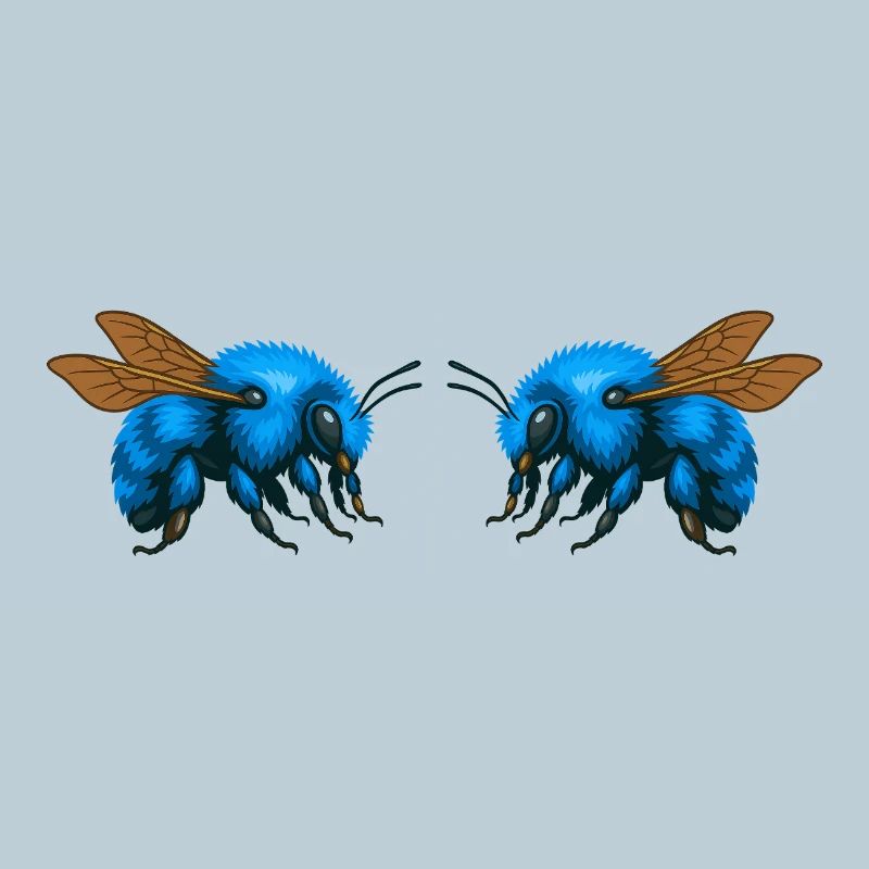 2Bumblebees mirrored