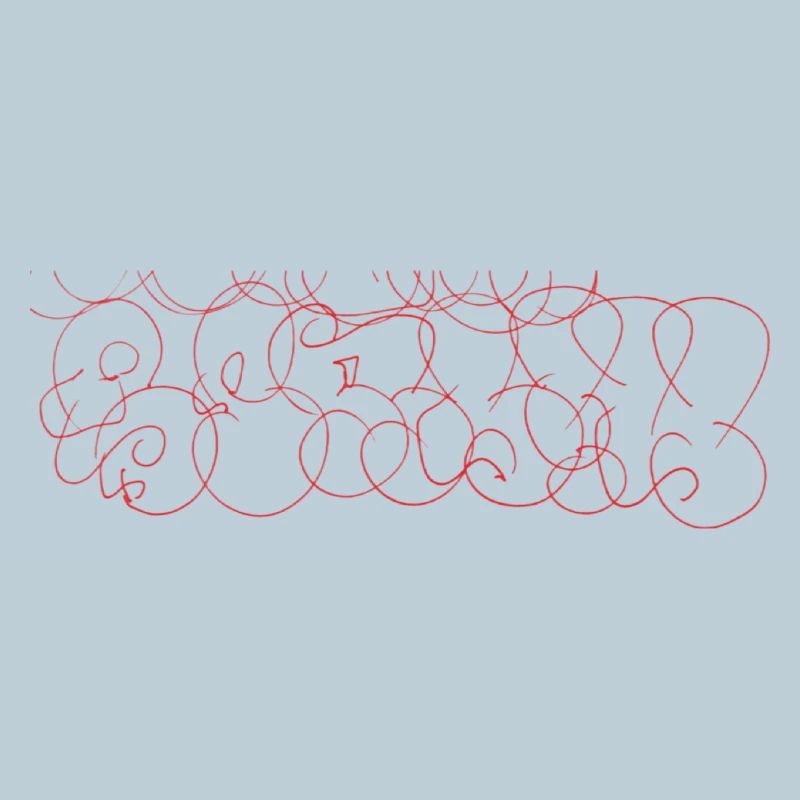 Abstrakte Scribble-Art Berlin Souvenir