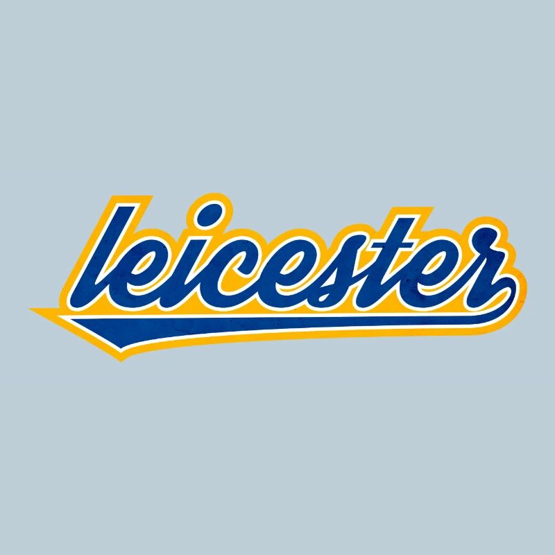 Leicester Script Swoosh auf Kleidung