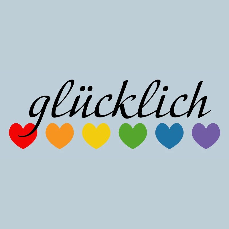 Regenbogenherzchen gluecklich LGBT lgbtqi queer