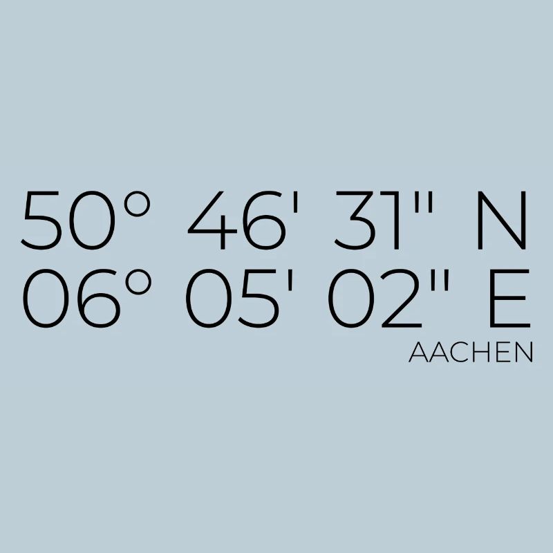 coordinates Aachen
