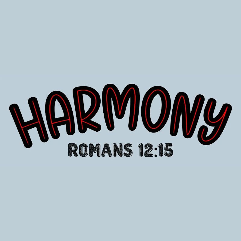 Harmonie Rote Linie Typografie
