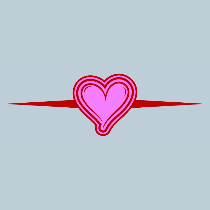 Hearts Symbol Line