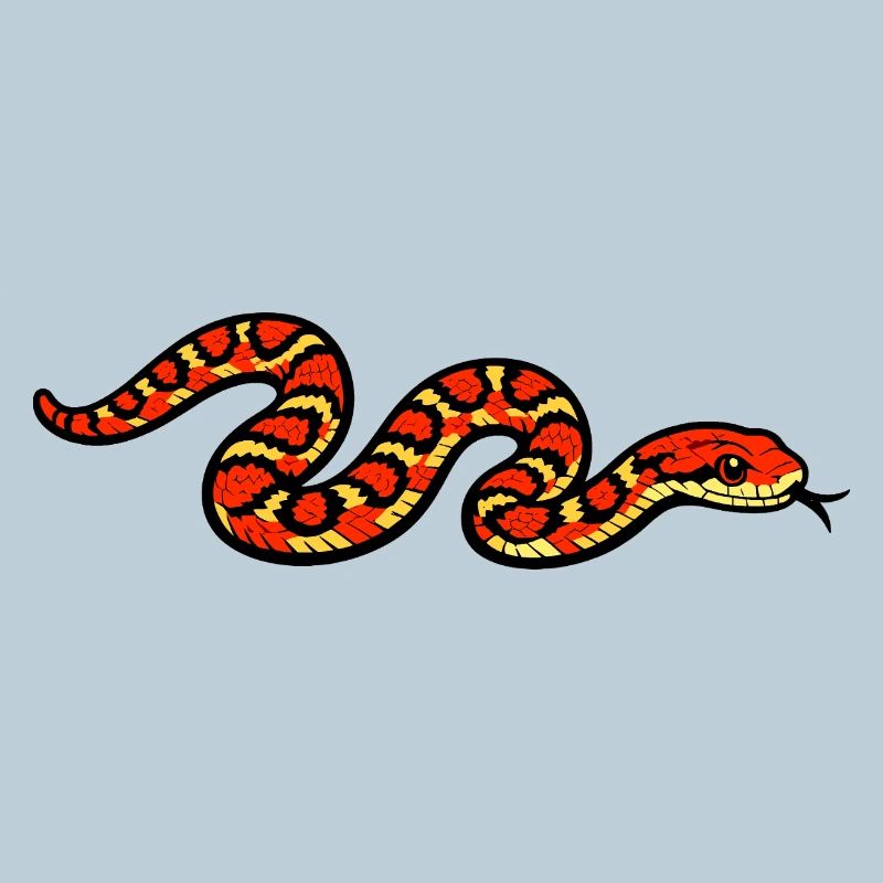 Fiery Snake Pattern
