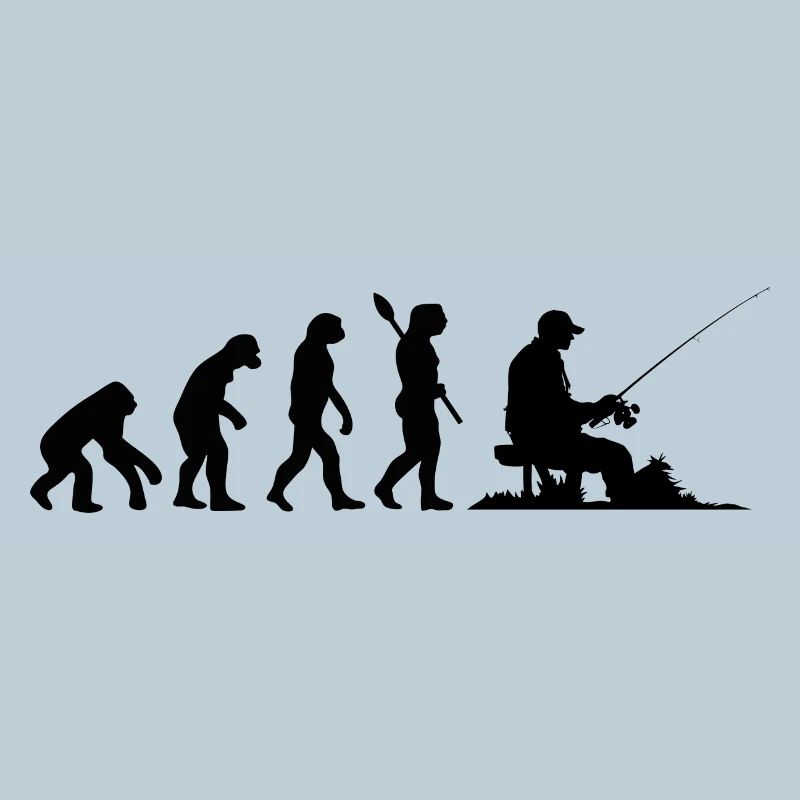 Drôle d’évolution humaine pêcheur amateur de pêche