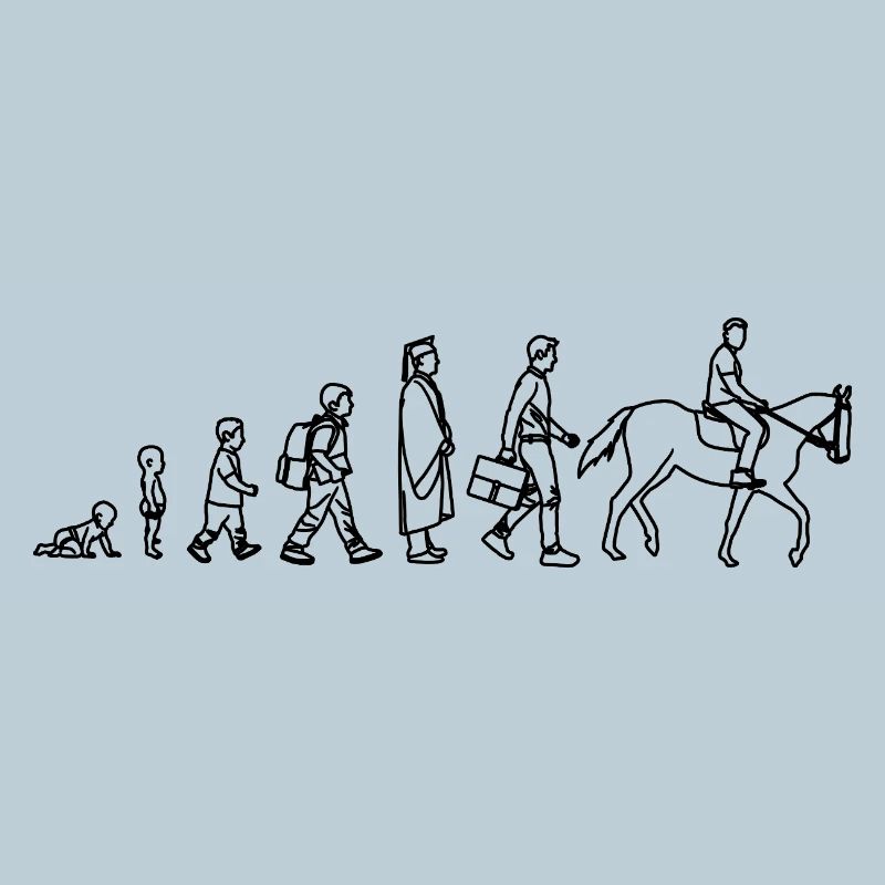 Evolution from child to rider