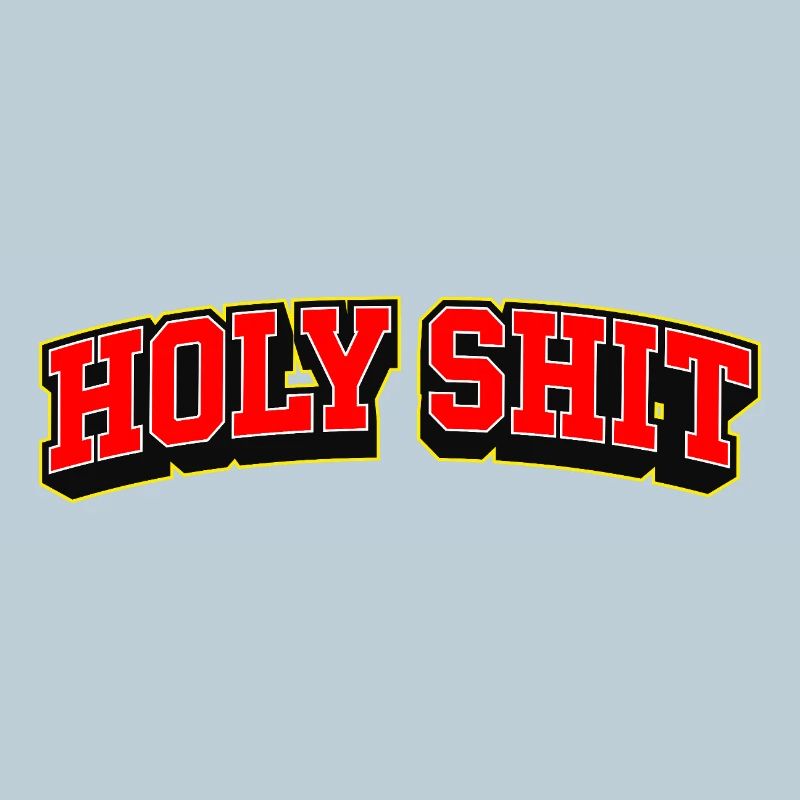 Heilige Scheiße, Sportstil-Text-Logo