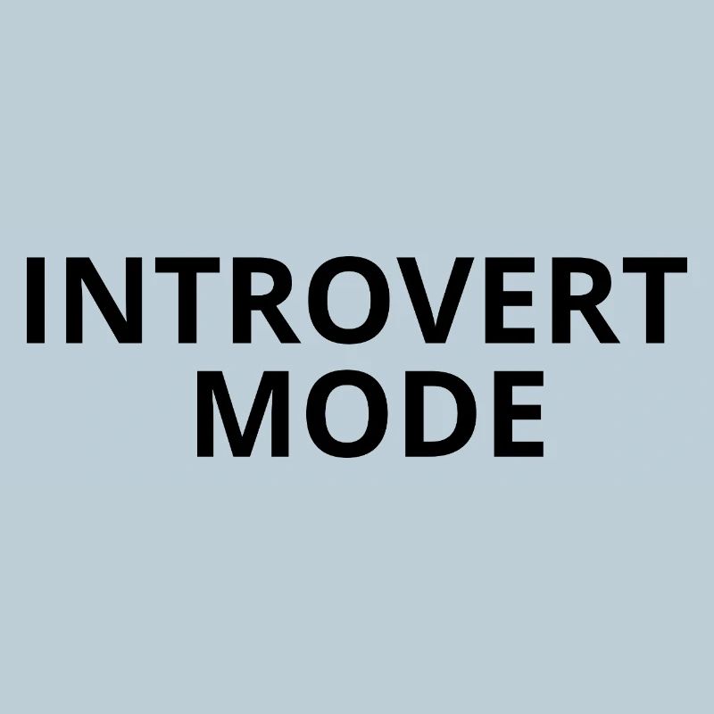 INTROVERT MODE – Minimale Unisex Apparel