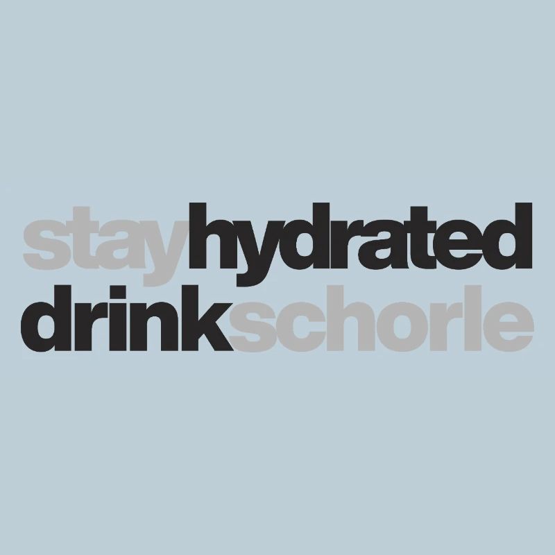 Restez hydraté - buvez du spritzer