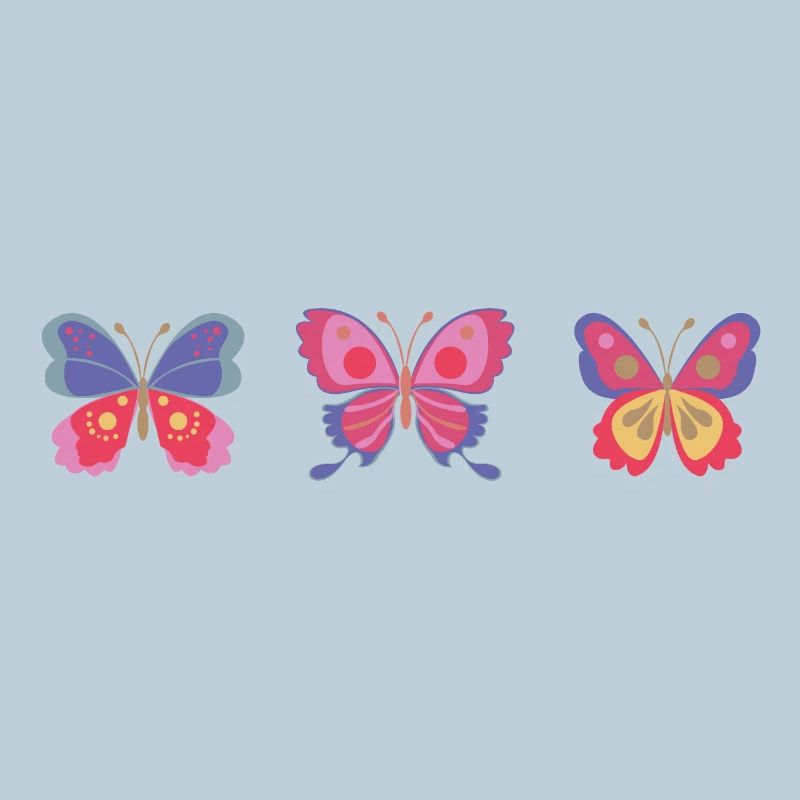 Variété de papillon coloré