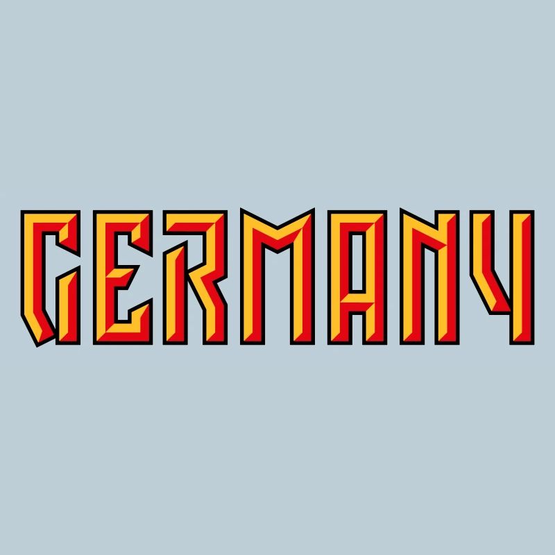 Germany Schriftzug (Relief / 3D / 3C)