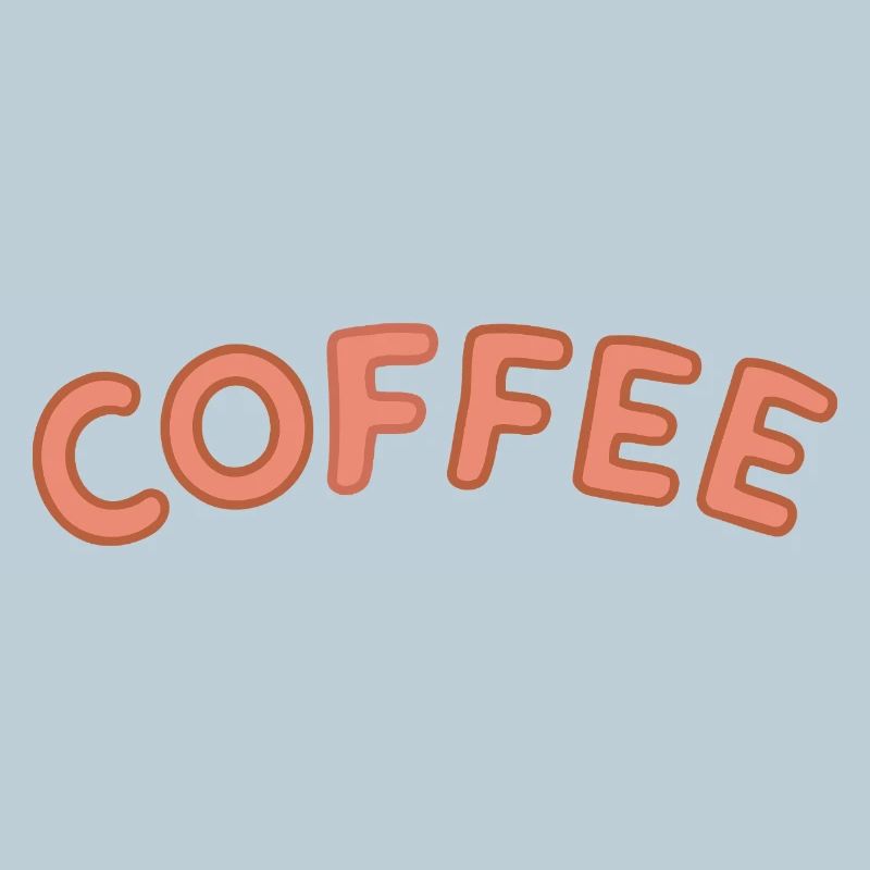 Kaffee-Letterpress-Bogen