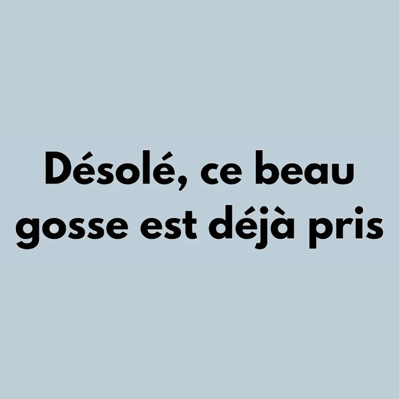 Désolé, ce beau gosse est déjà pris