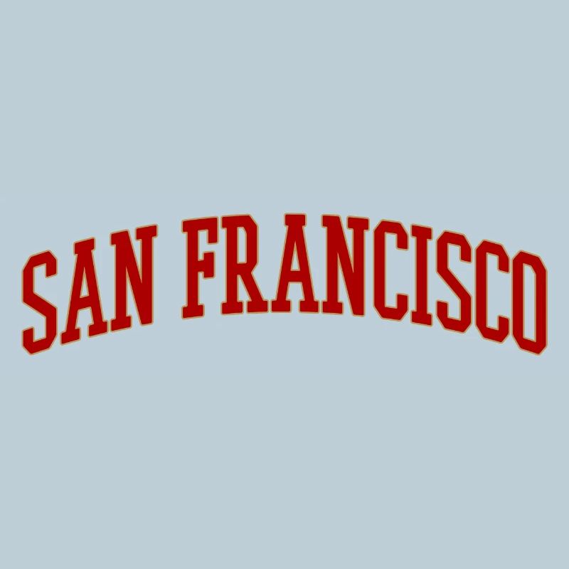 San Francisco Bow Lettering Vintage