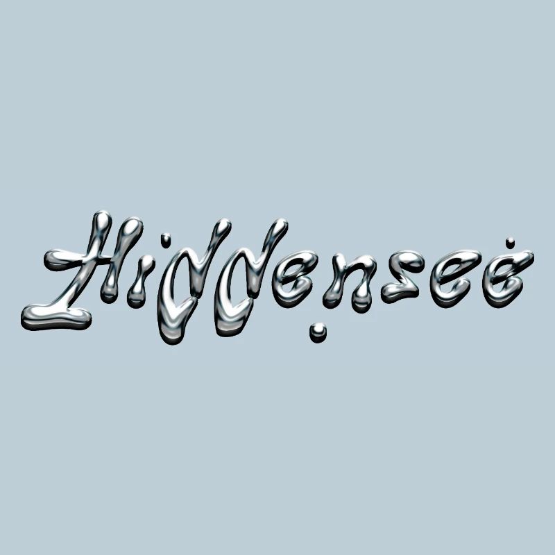 Hiddensee chrome Schriftzug