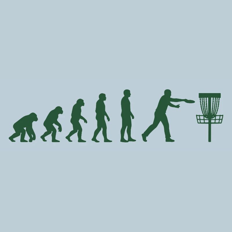 Disc Golf Evolution Drôle de Disc Golfeur Flying Disc