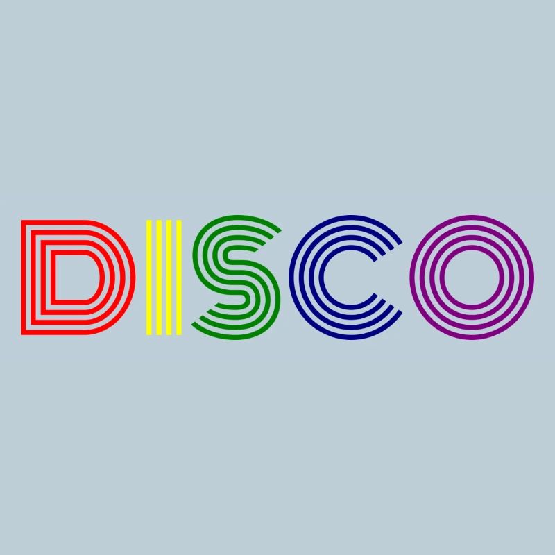 Disco Neon Stripes Rétro