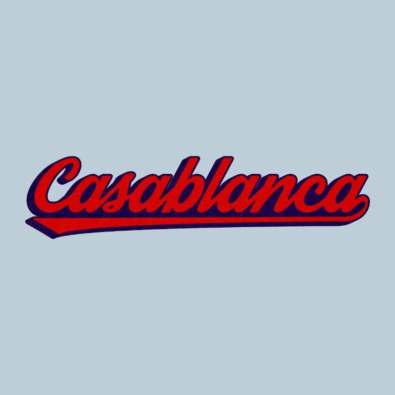 Script rétro néon dans l’ambiance Casablanca