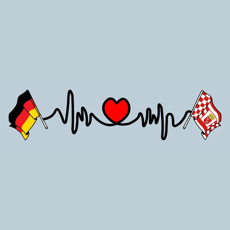 Cardio heart Flag Germany, Bremen