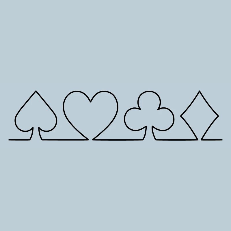 Minimalistisches Karten-Design | einfarbig