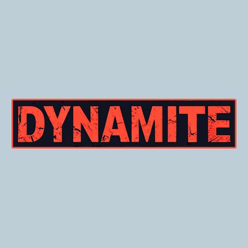 Dynamitisches rotes Grunge-Poster