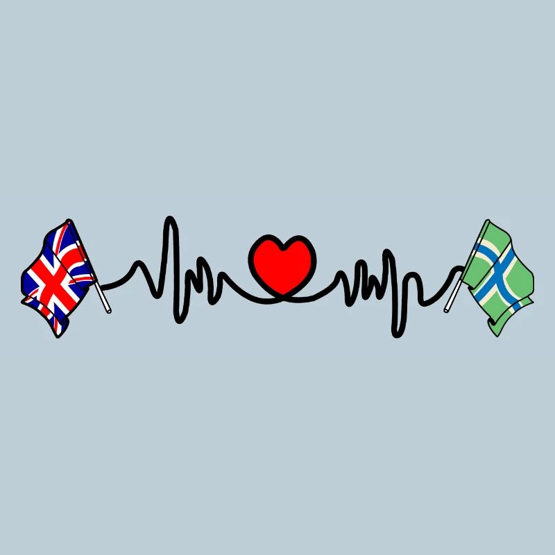 Gloucestershire & Großbritannien Herzschlag