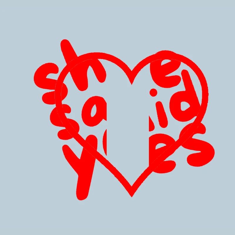 Heart with love and text accent