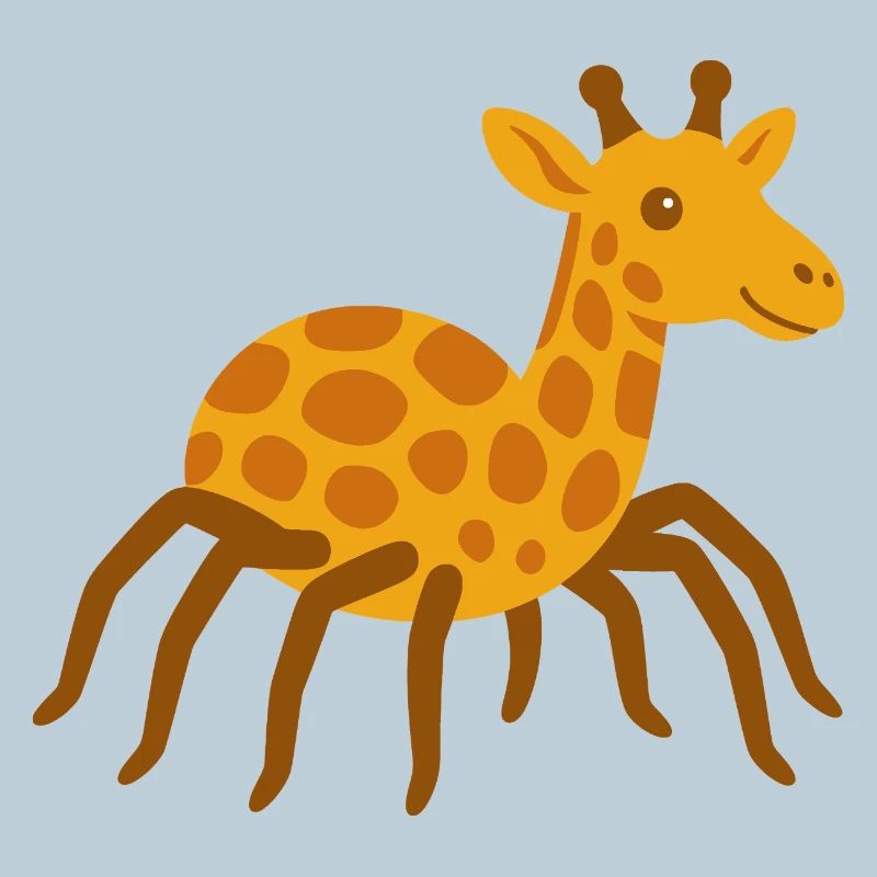 Niedliche Spinne Giraffe