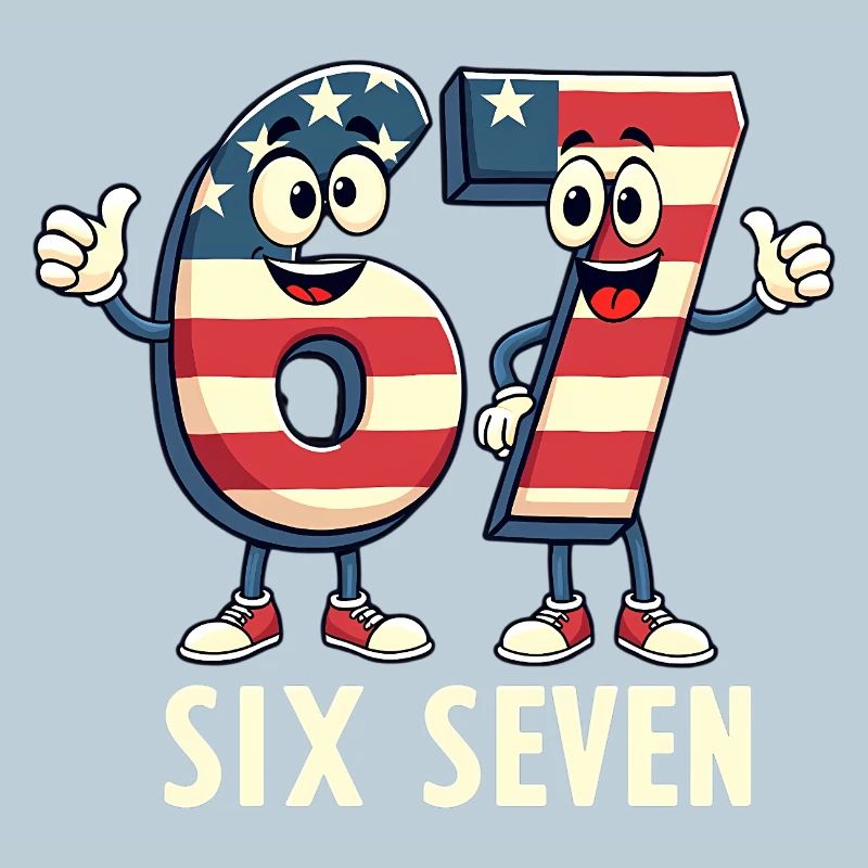 US Flag 67 Memes Six Seven