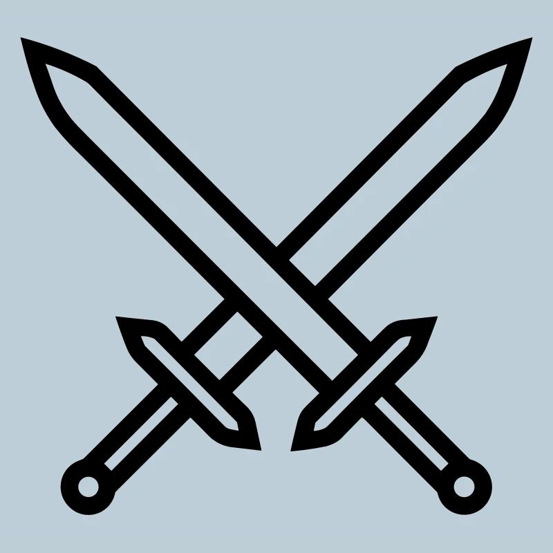 Crossed Swords Medieval Combat