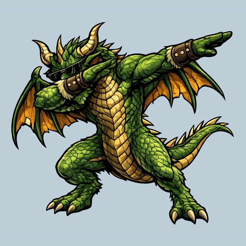 Serious Dabbing Dragon