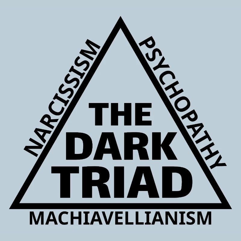Dark Triad Meme Triangle Minimal Design