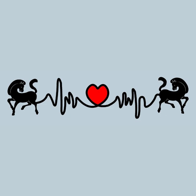 Zwei Pferde Cardio-Herzfrequenz