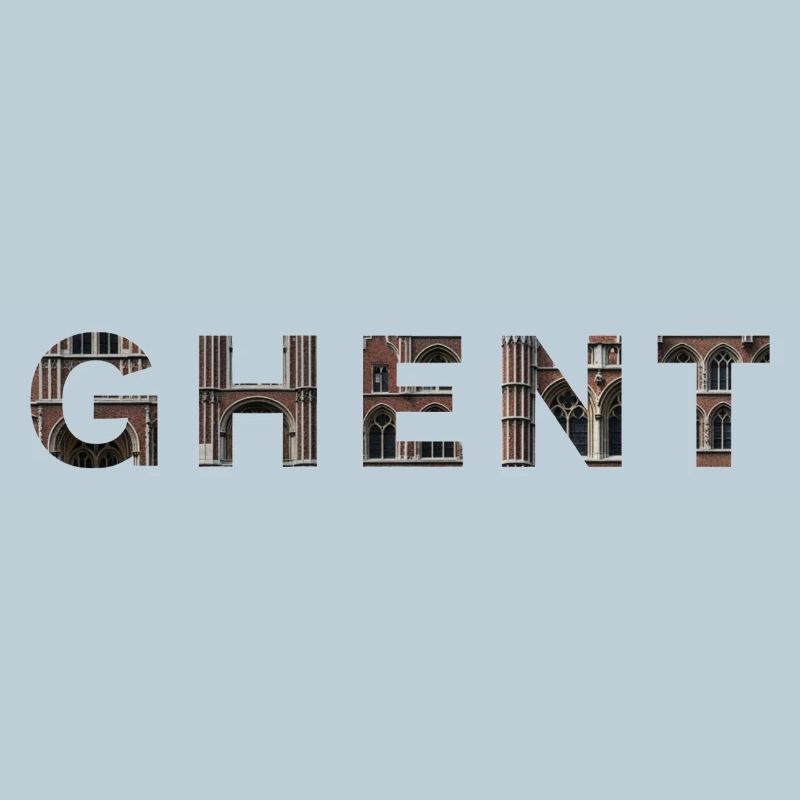 GAND – Typographie en brique gothique