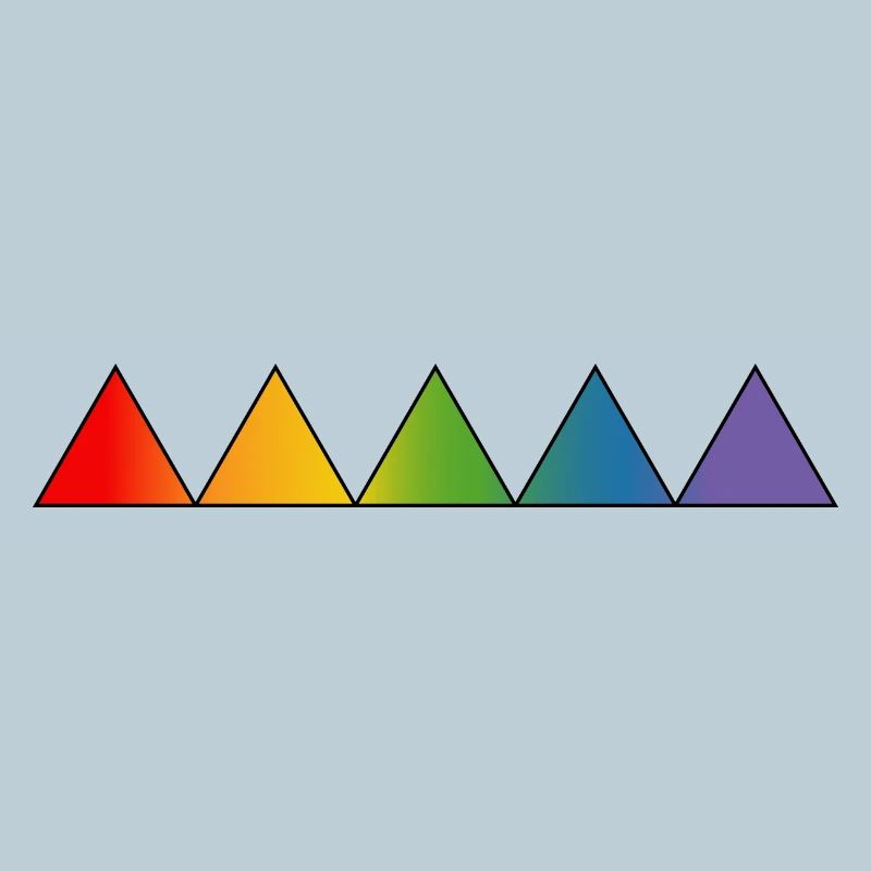 Regenbogen LGBTQ triangles