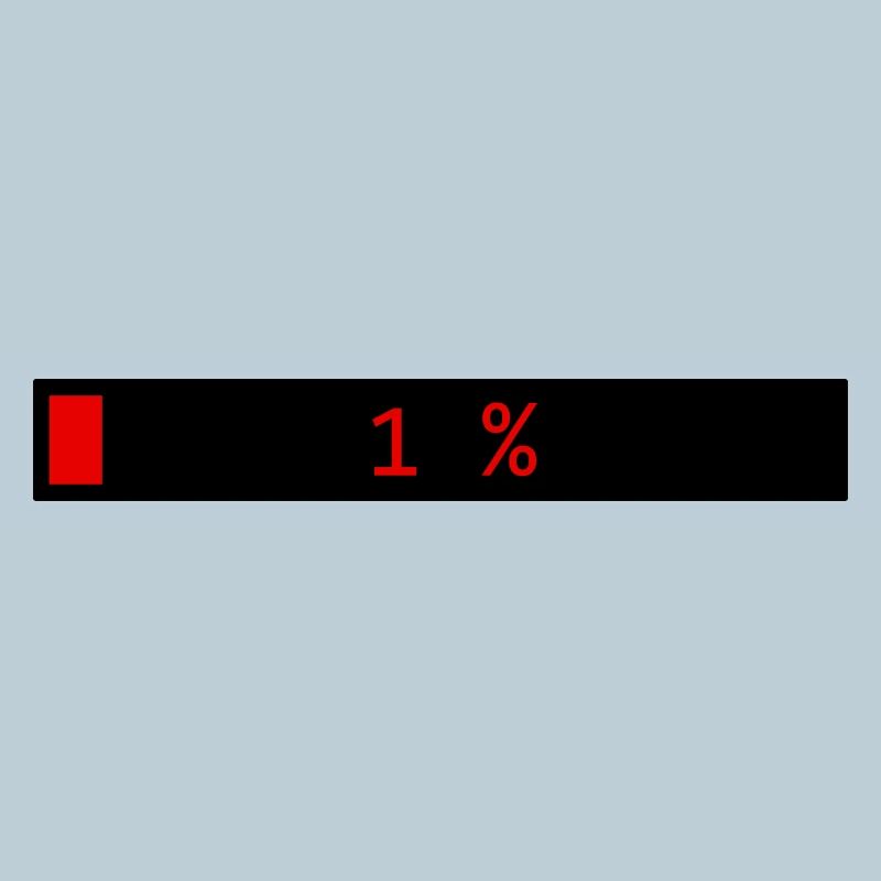 Rechteckige Ladeleiste Schwarz Rot 1%